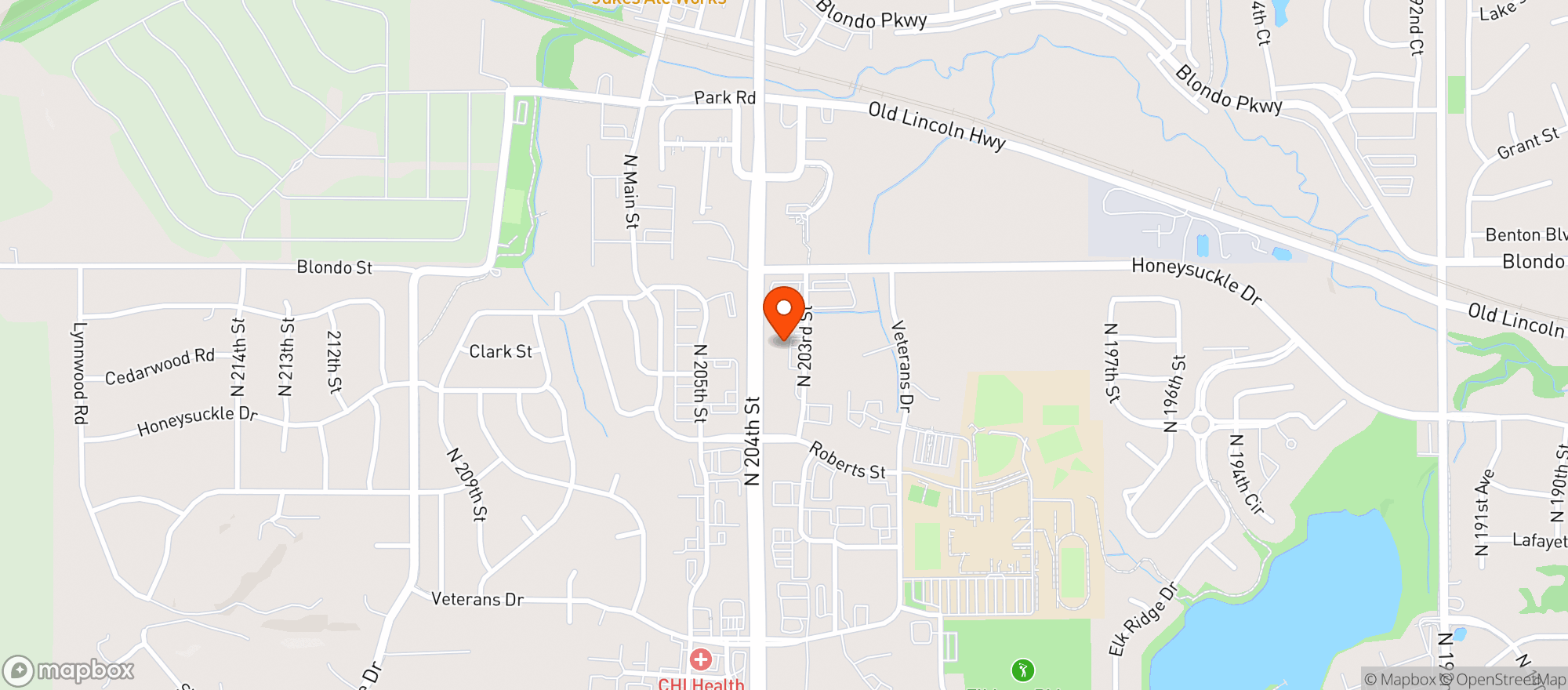 Map showing Jack S Place