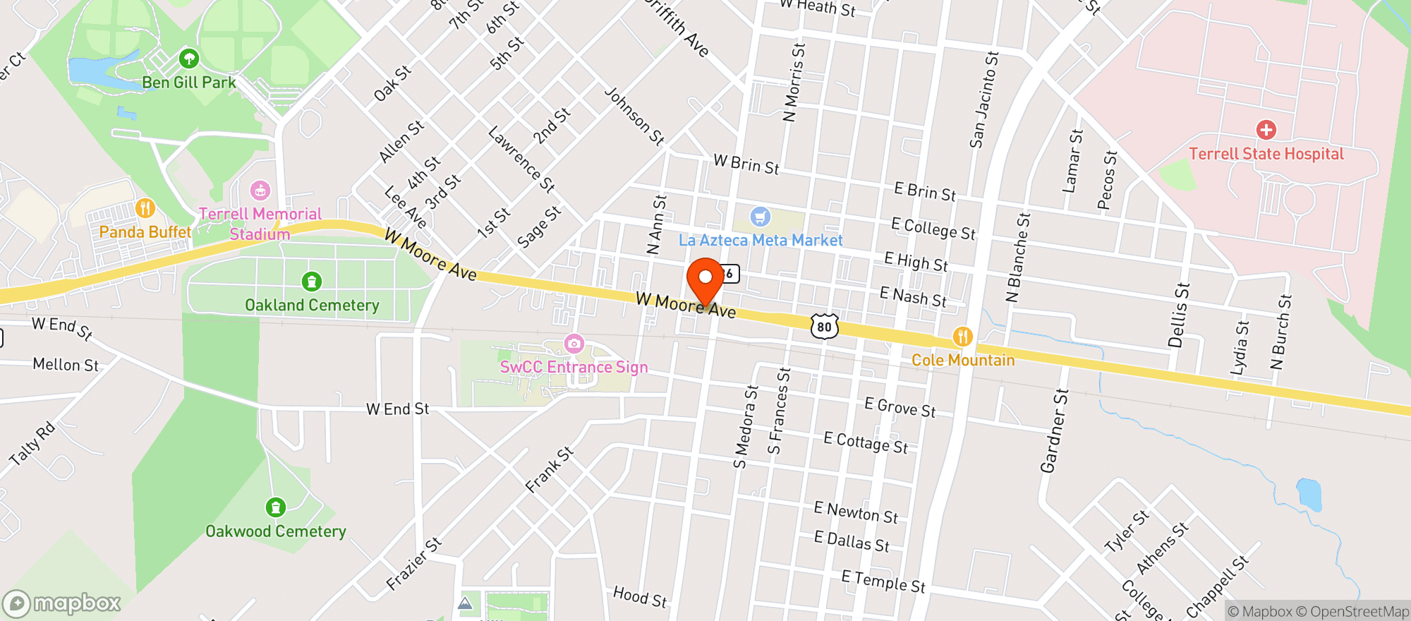 Map showing Exxon