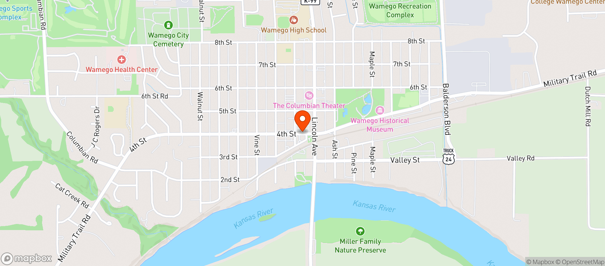 Map showing Cheers
