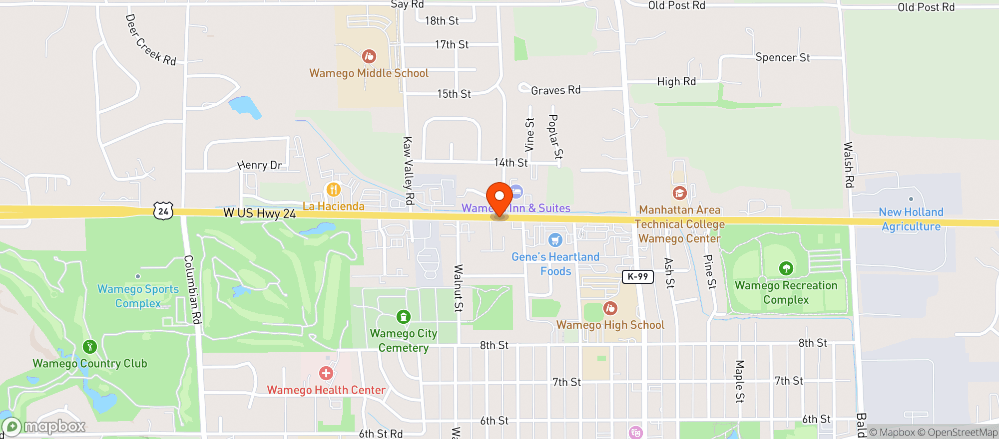 Map showing Spirit Of 76