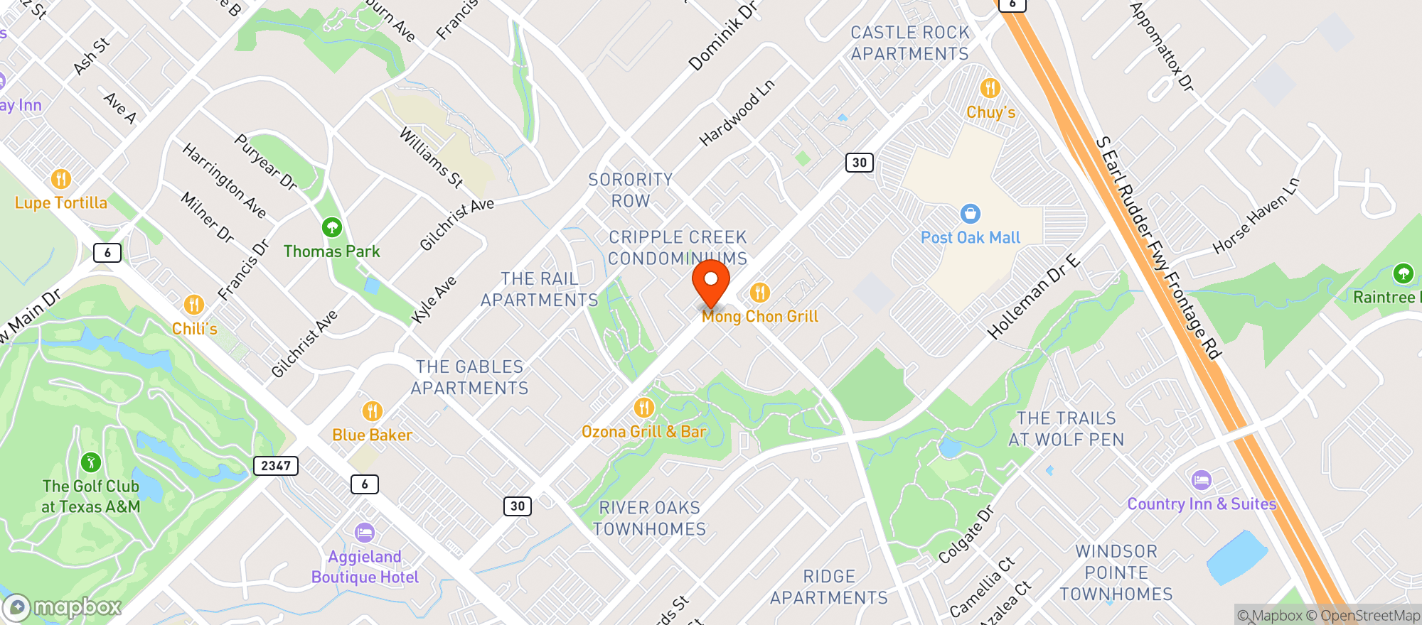 Map showing Tap