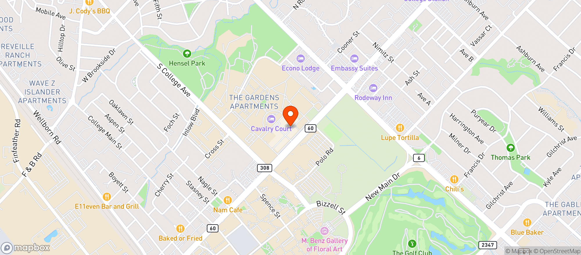 Map showing Hopdoddy Burger Bar