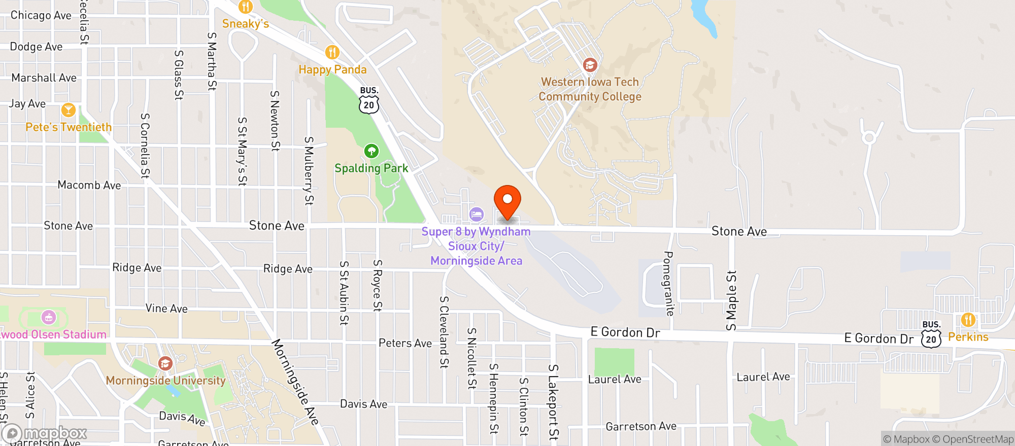 Map showing Jims