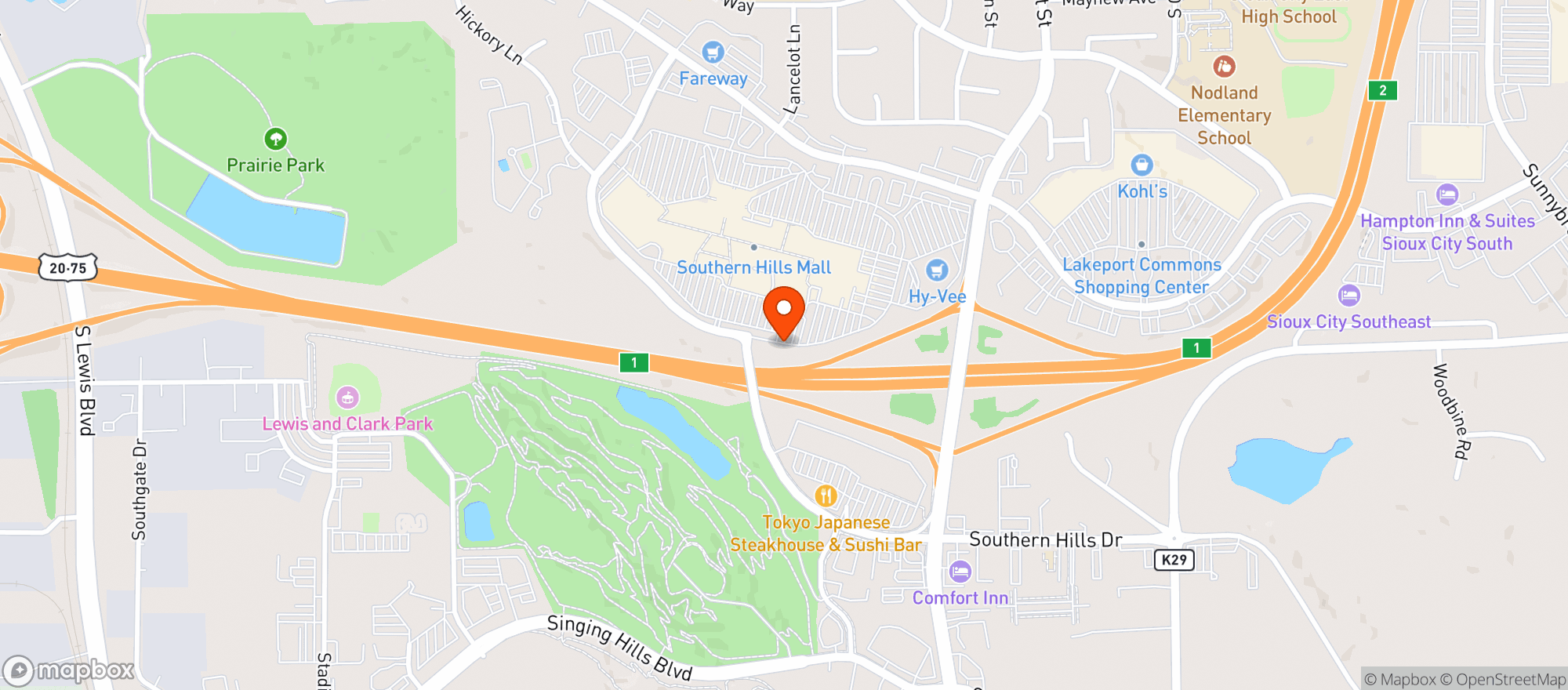 Map showing Gnc