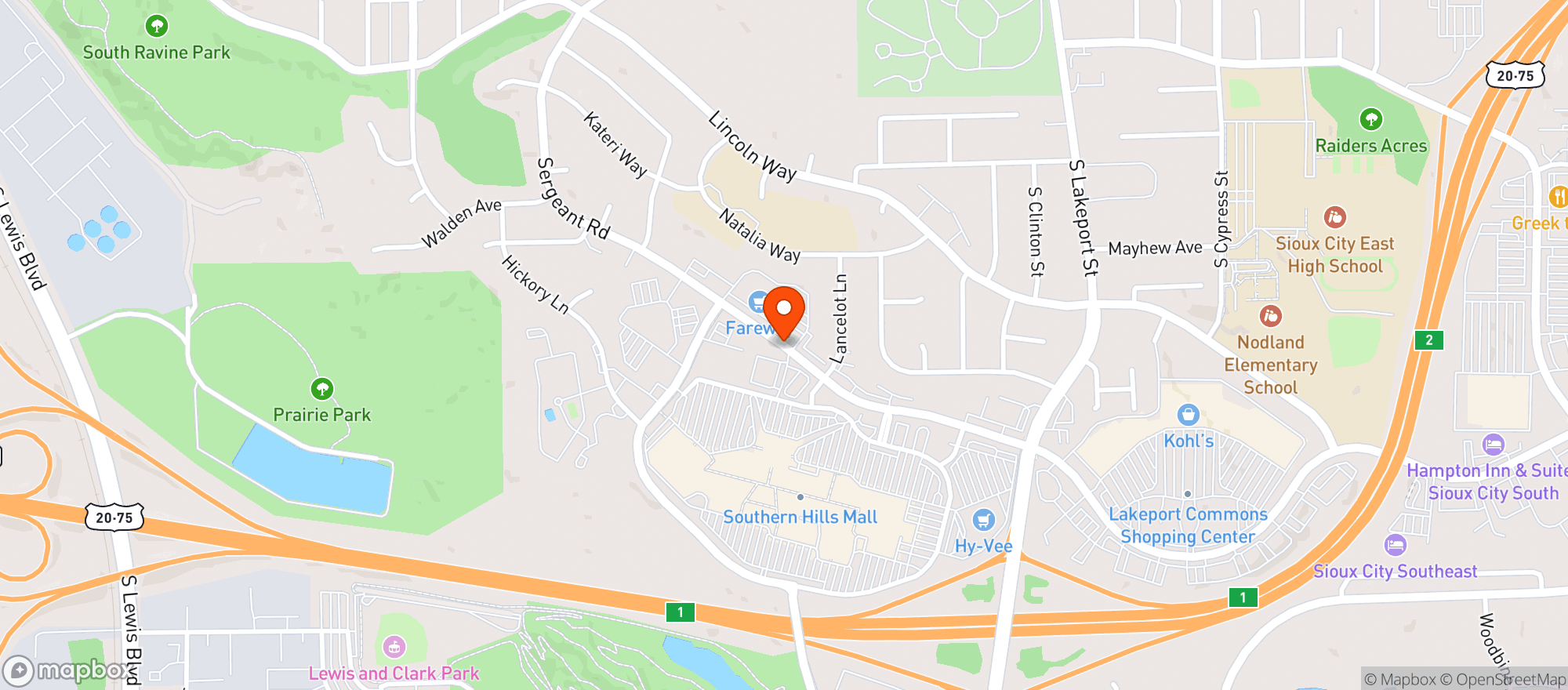 Map showing Red Lobster