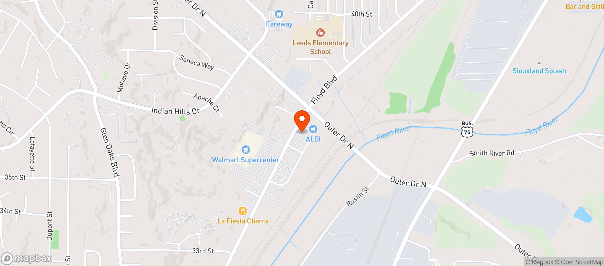 Map showing Beer On Floyd