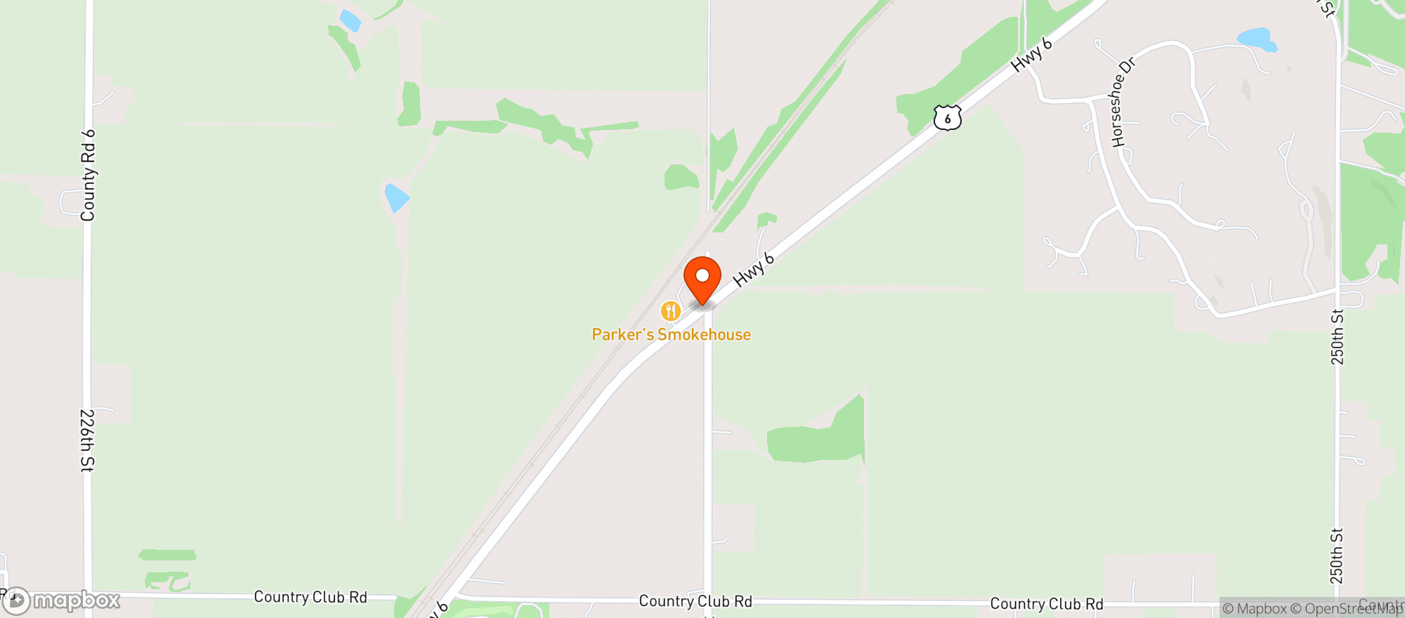 Map showing Parker S Smokehouse