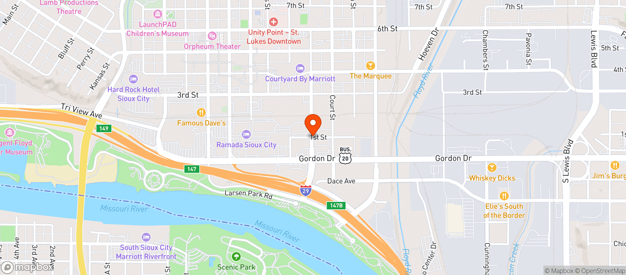Map showing Table 32