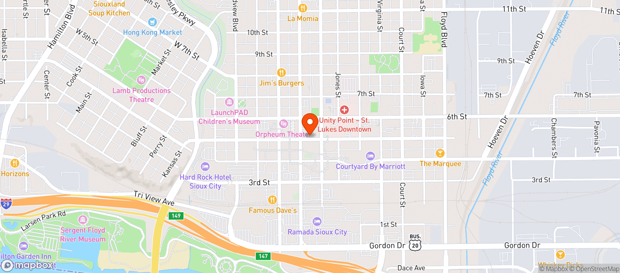 Map showing The Warp Zone