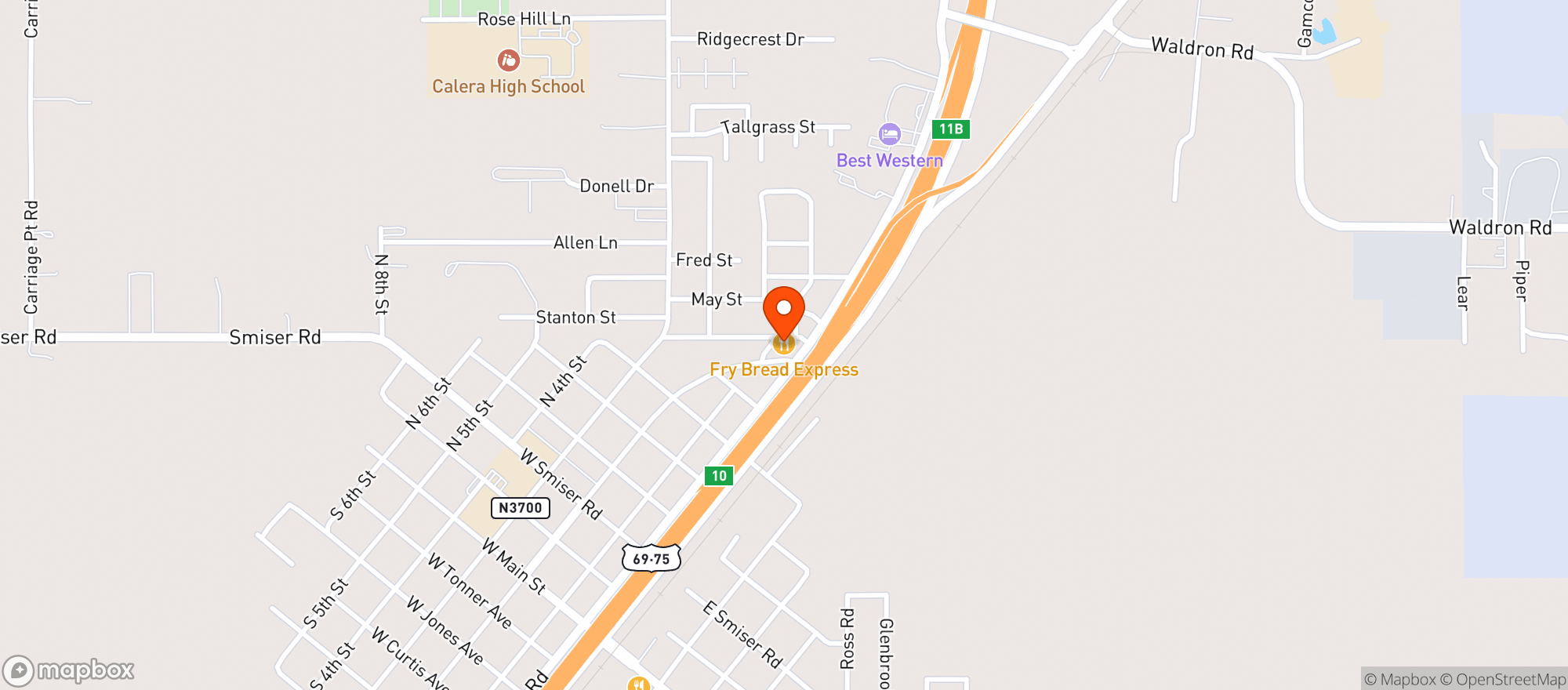 Map showing Dws Liquor - Calera