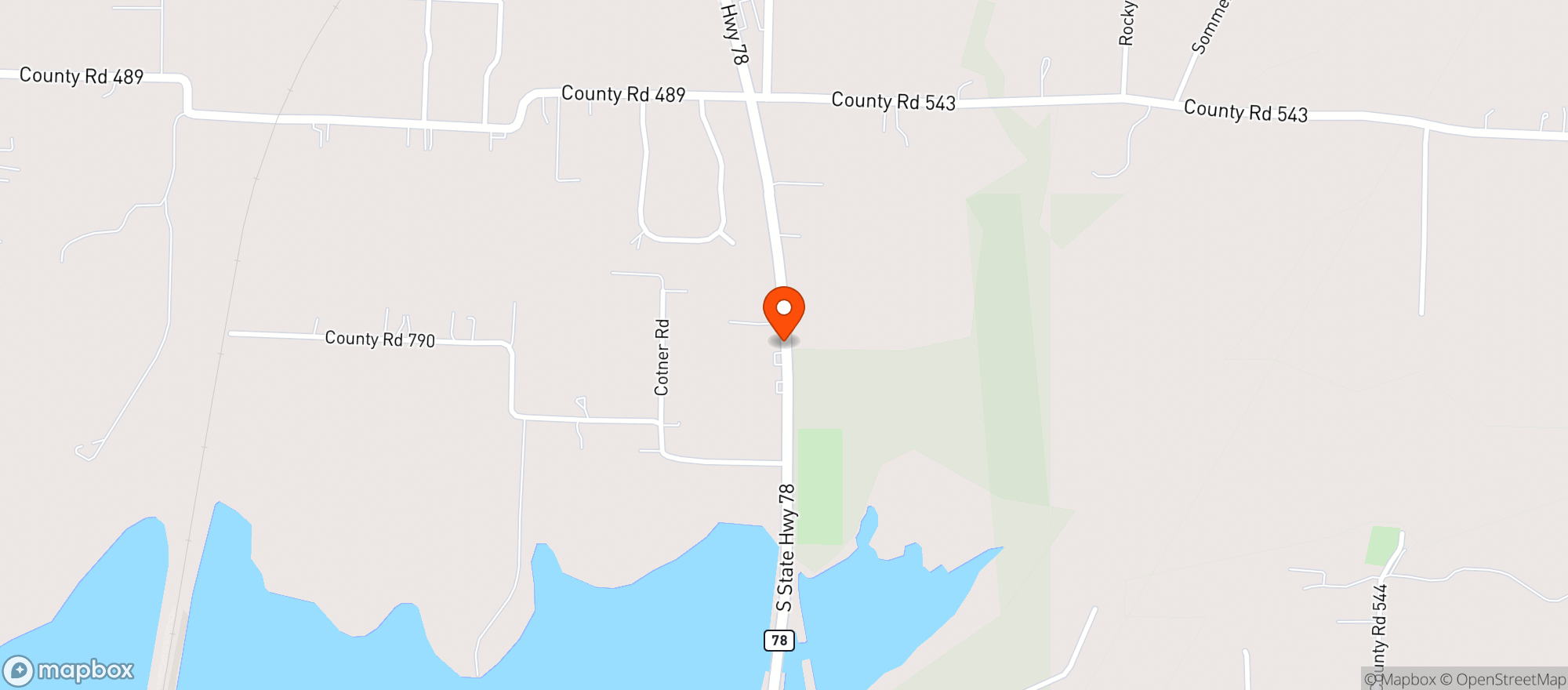 Map showing Boot & Saddle Club