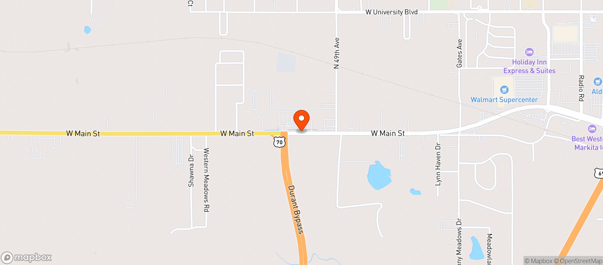 Map showing Lakeway One Stop