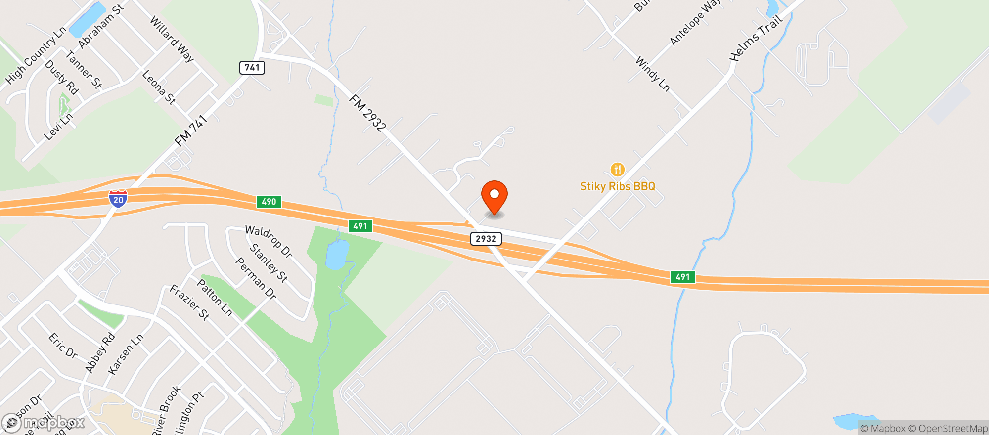 Map showing DOUBLE BARREL WINE & SPIRITS