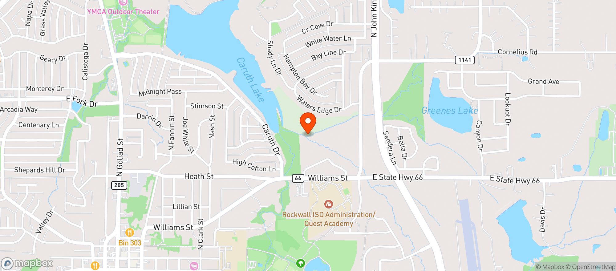 Map showing H E B Food Store
