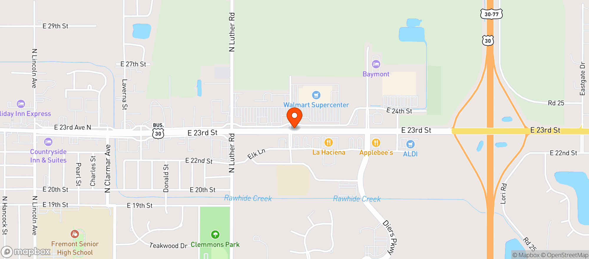 Map showing Walmart Supercenter #776