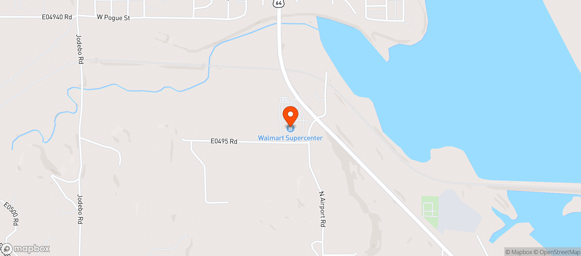 Map showing Walmart Supercenter