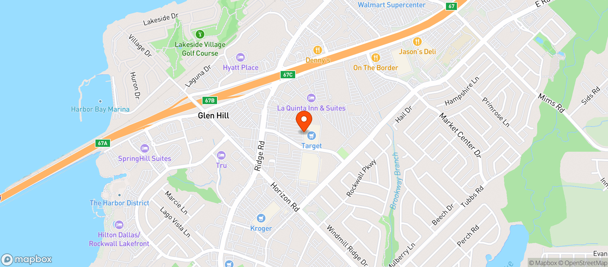 Map showing TARGET STORE