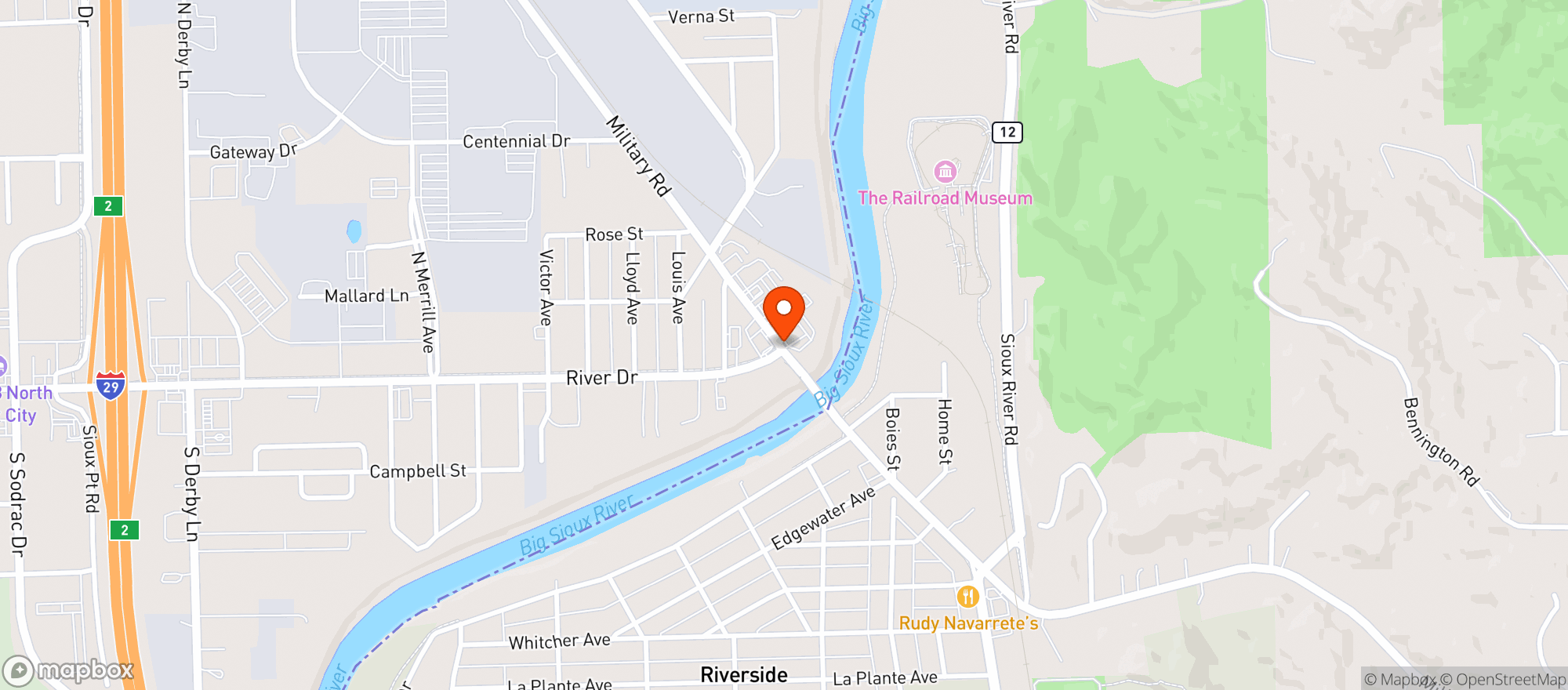 Map showing Miller Liquor