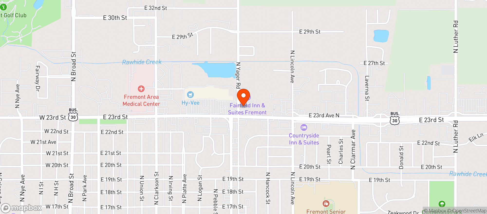 Map showing Buffalo Wild Wings Gril #700