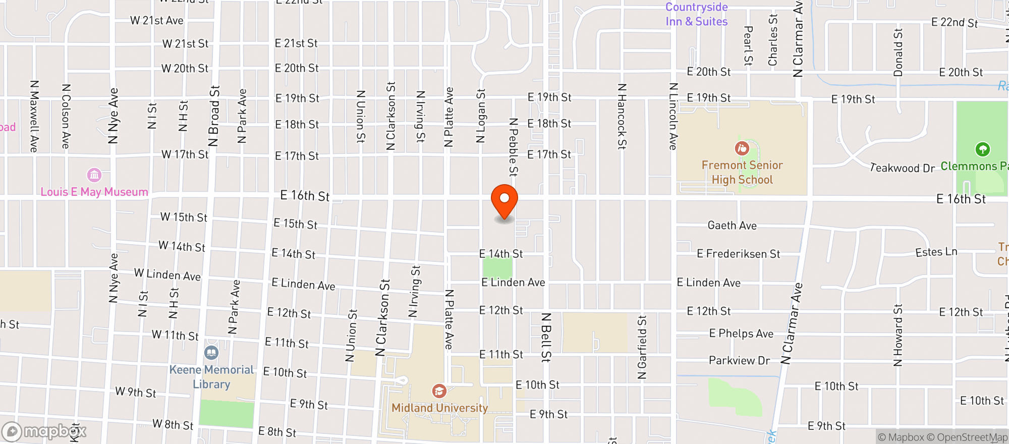 Map showing Baker S Supermarkets 323