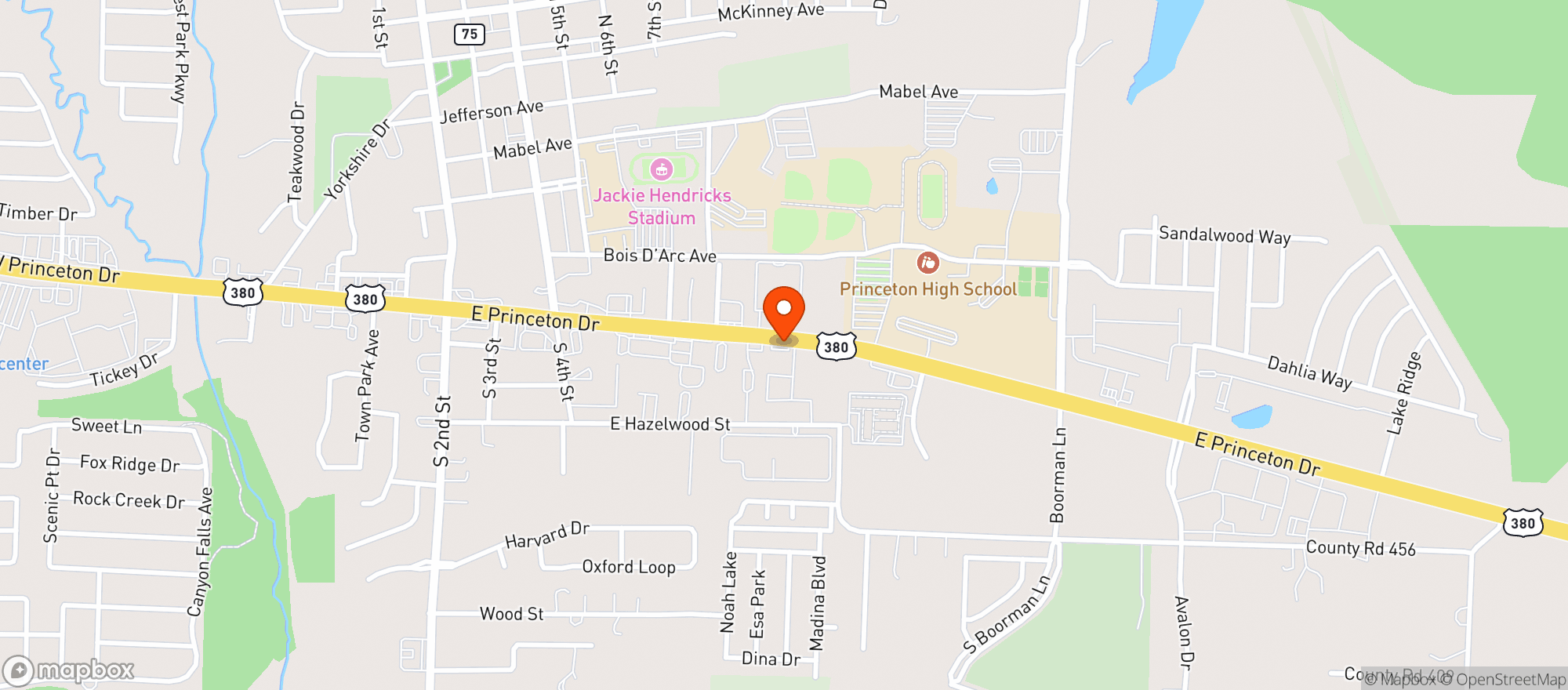 Map showing Appletree Food Mart