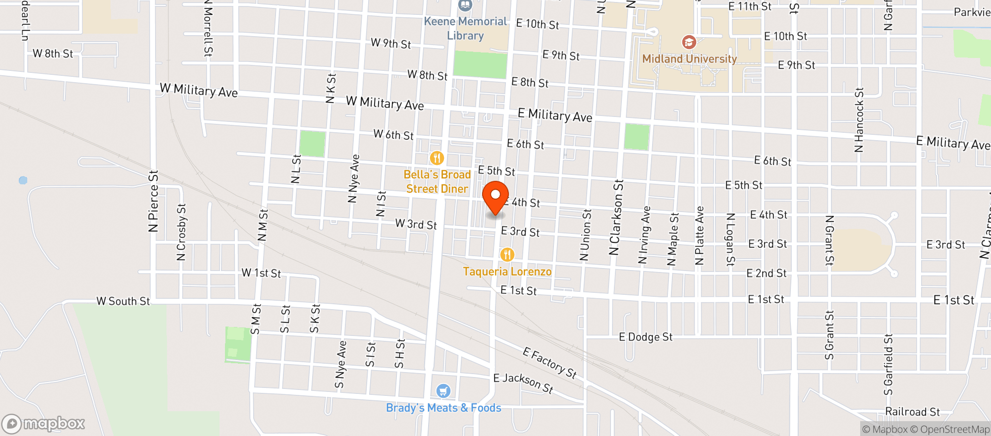 Map showing The Reinita House