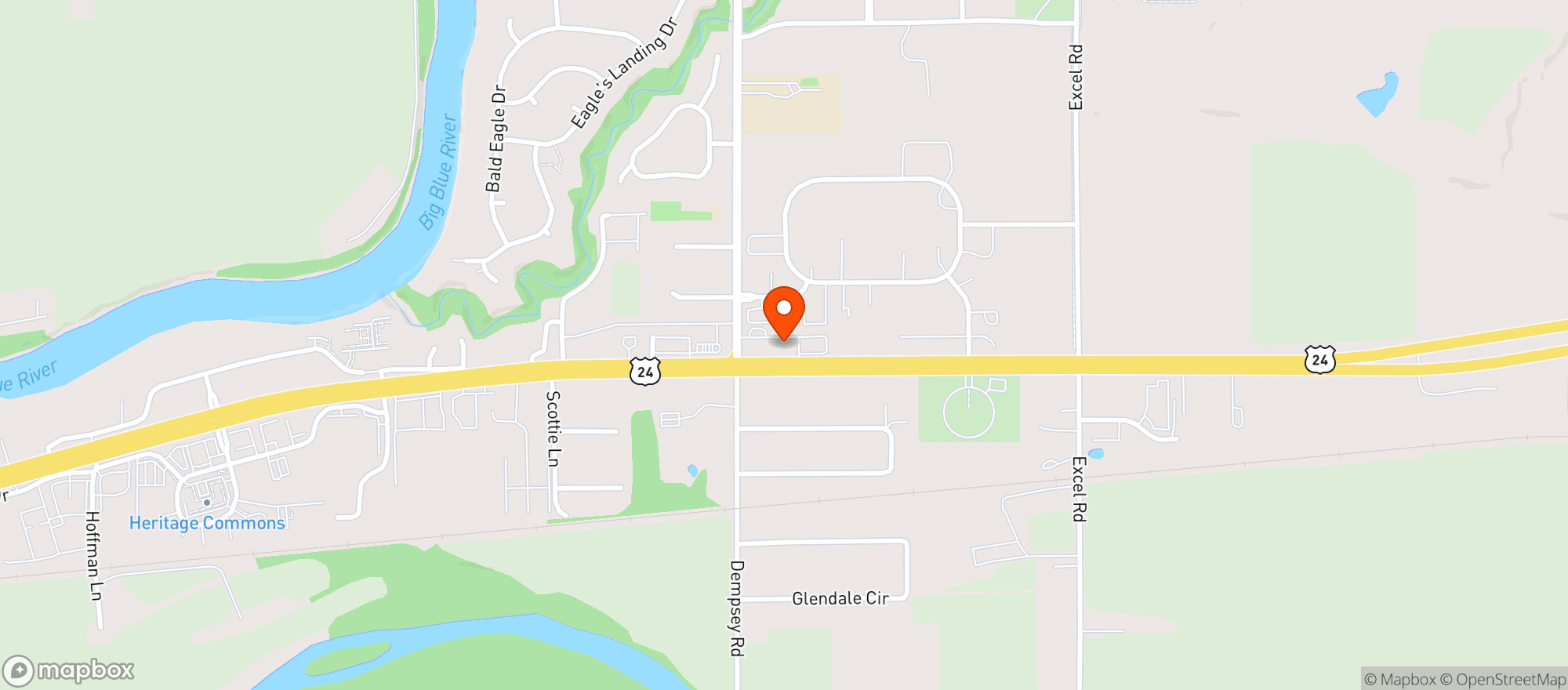 Map showing Paramount Wholesale Wine & Spirits