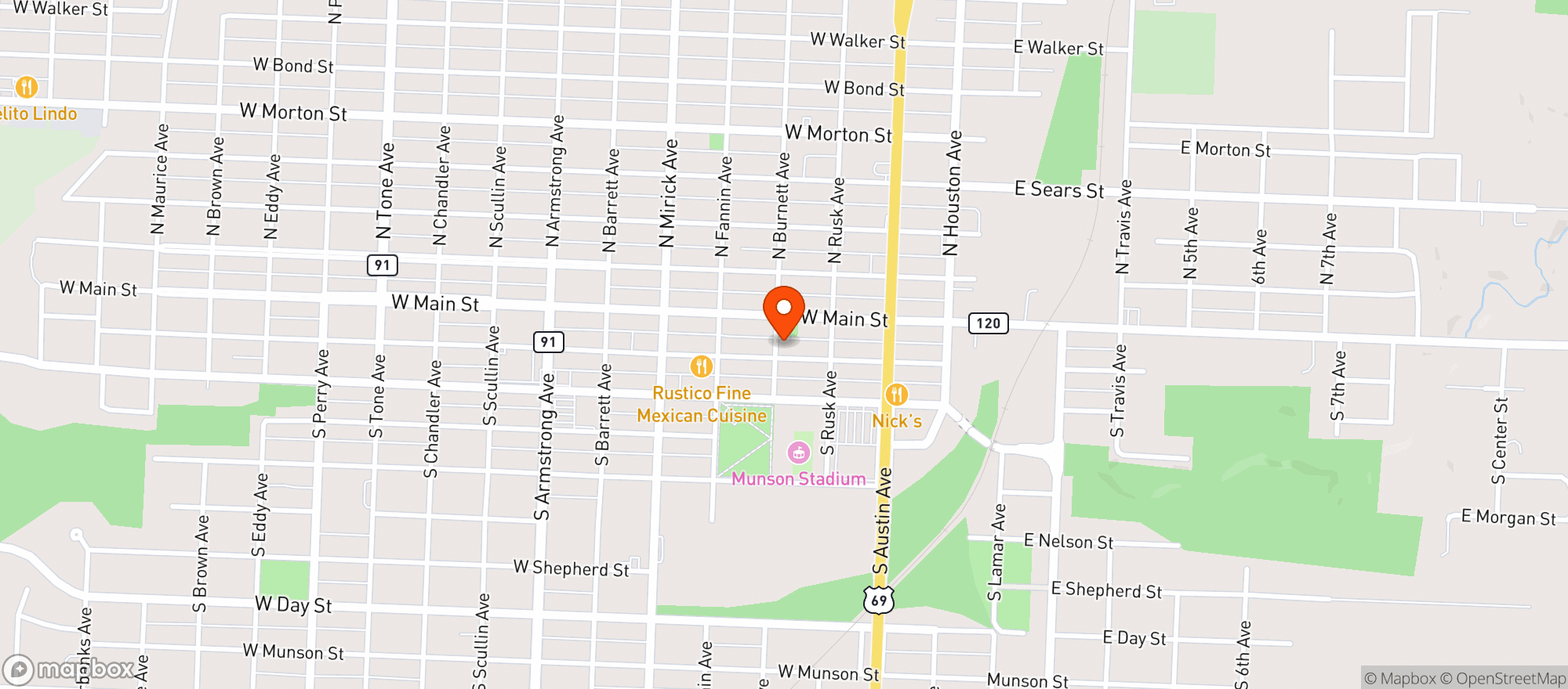 Map showing Copacetic Cowboy
