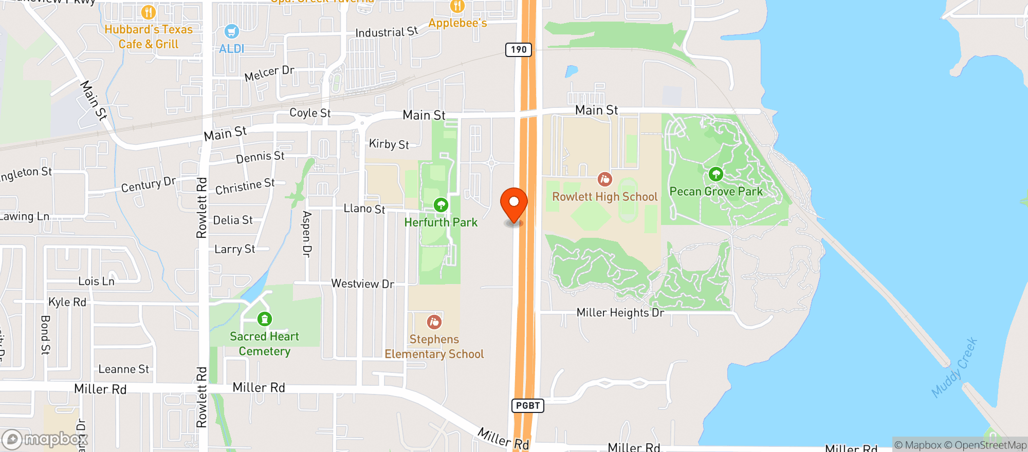 Map showing SPEC'S - GARLAND (OPENING IN LATE 2024)