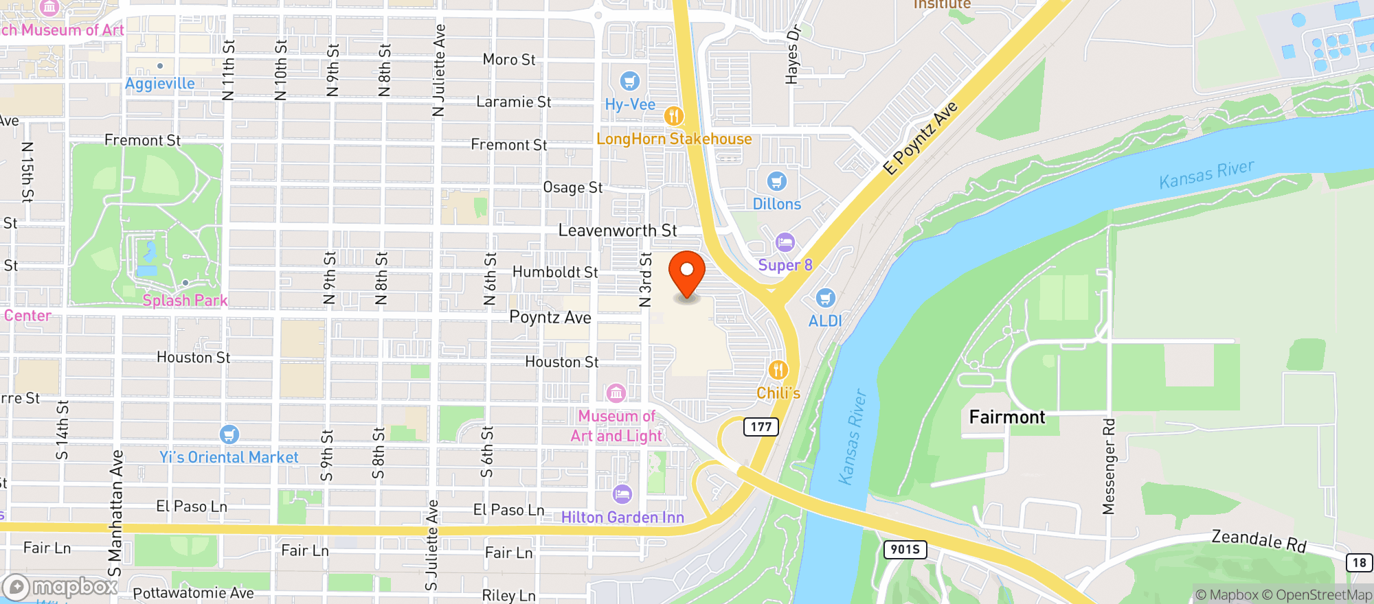 Map showing Gnc