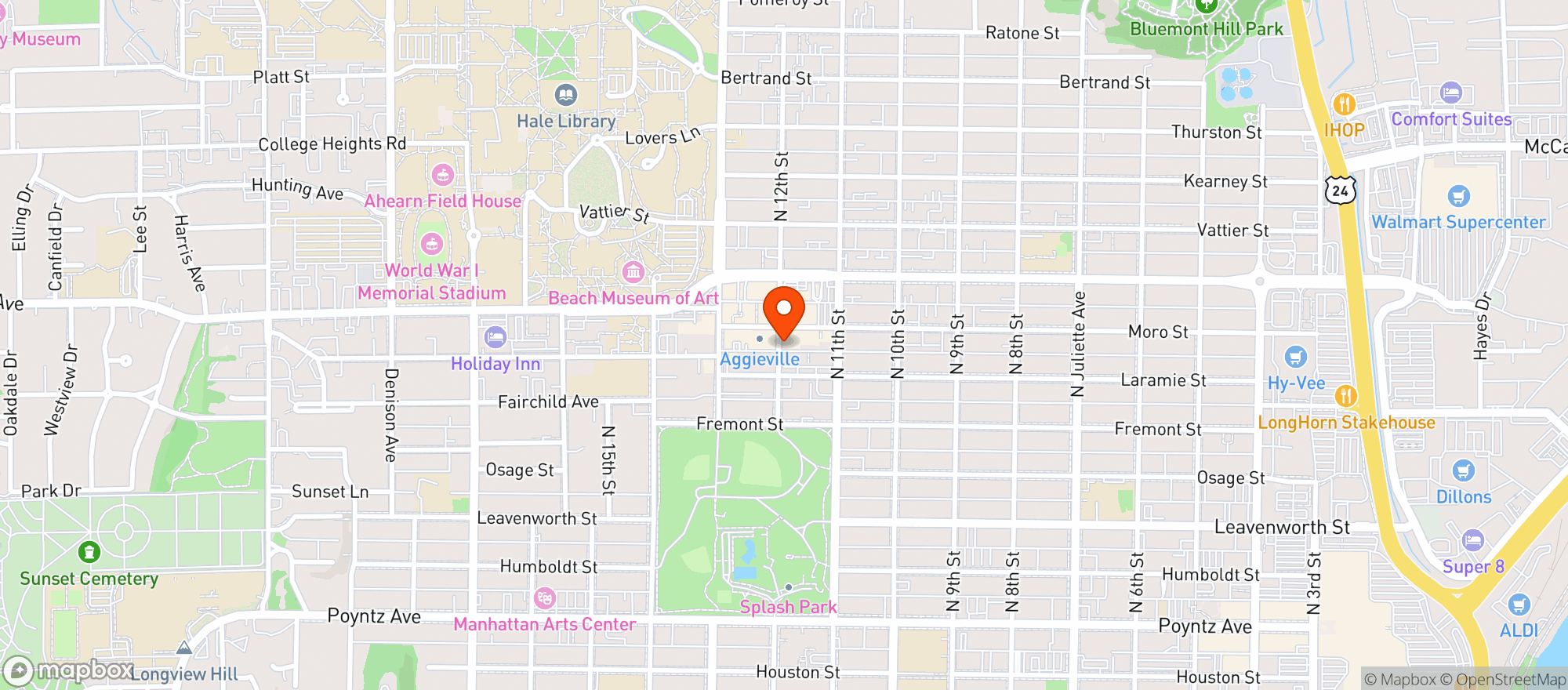 Map showing Auntie Mae's Parlor