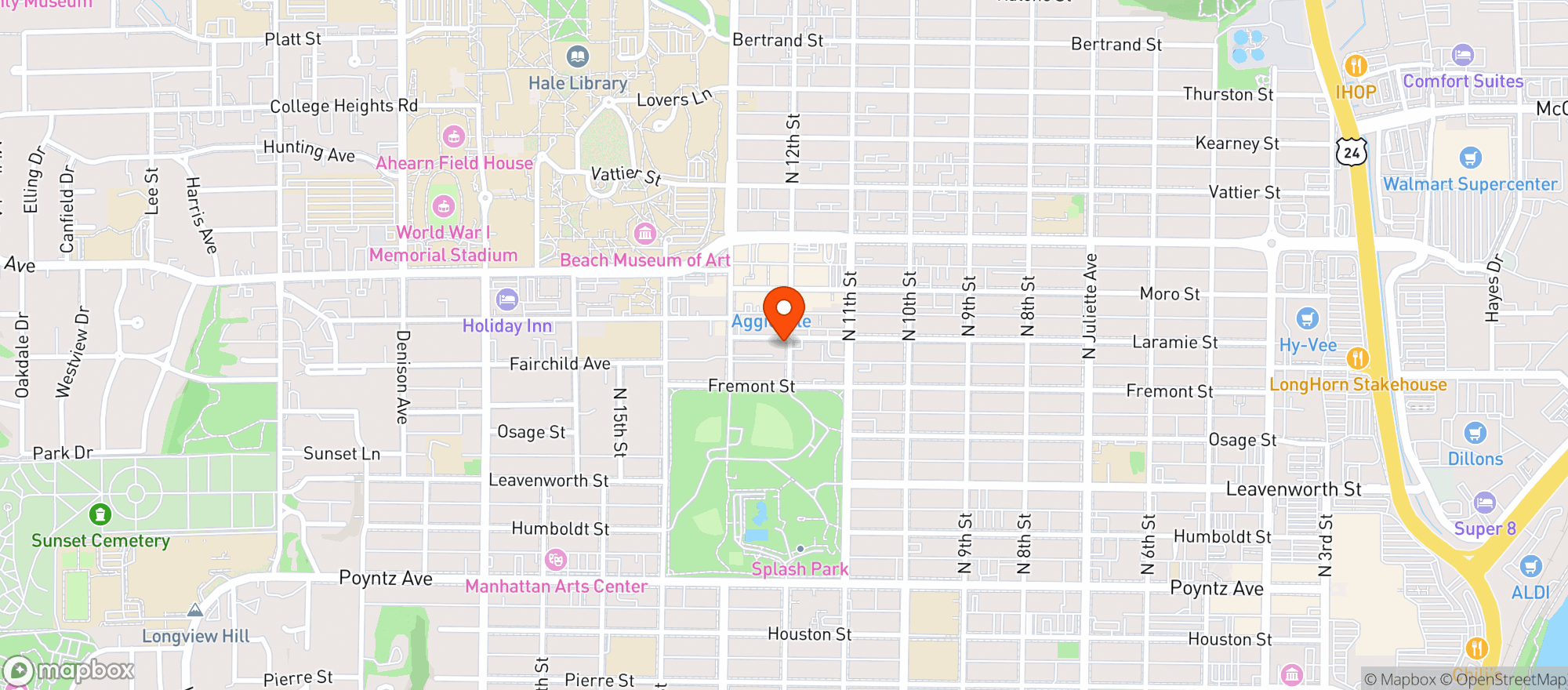 Map showing The Library Liquor
