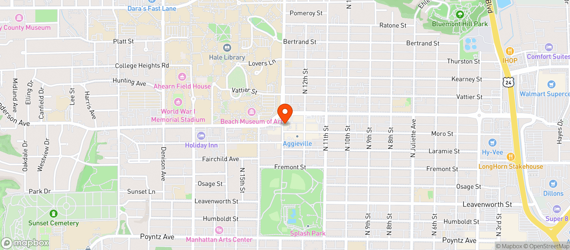 Map showing Smoke Zone - Manhattan