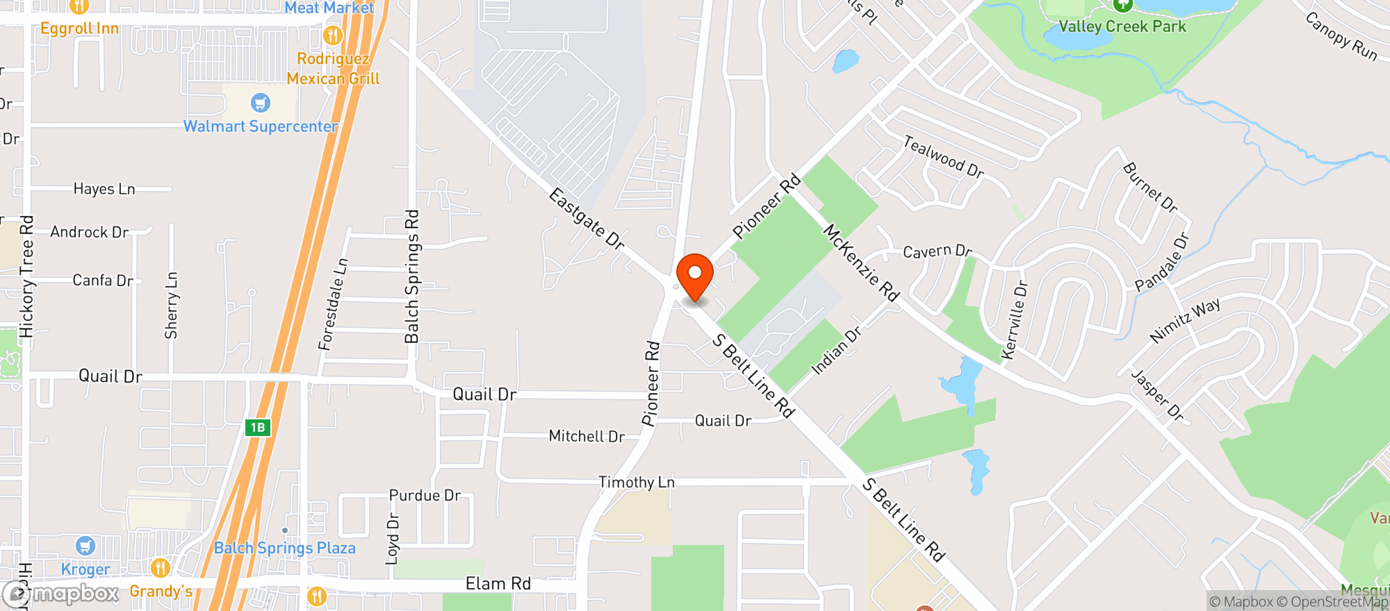 Map showing 5 Points Grocery