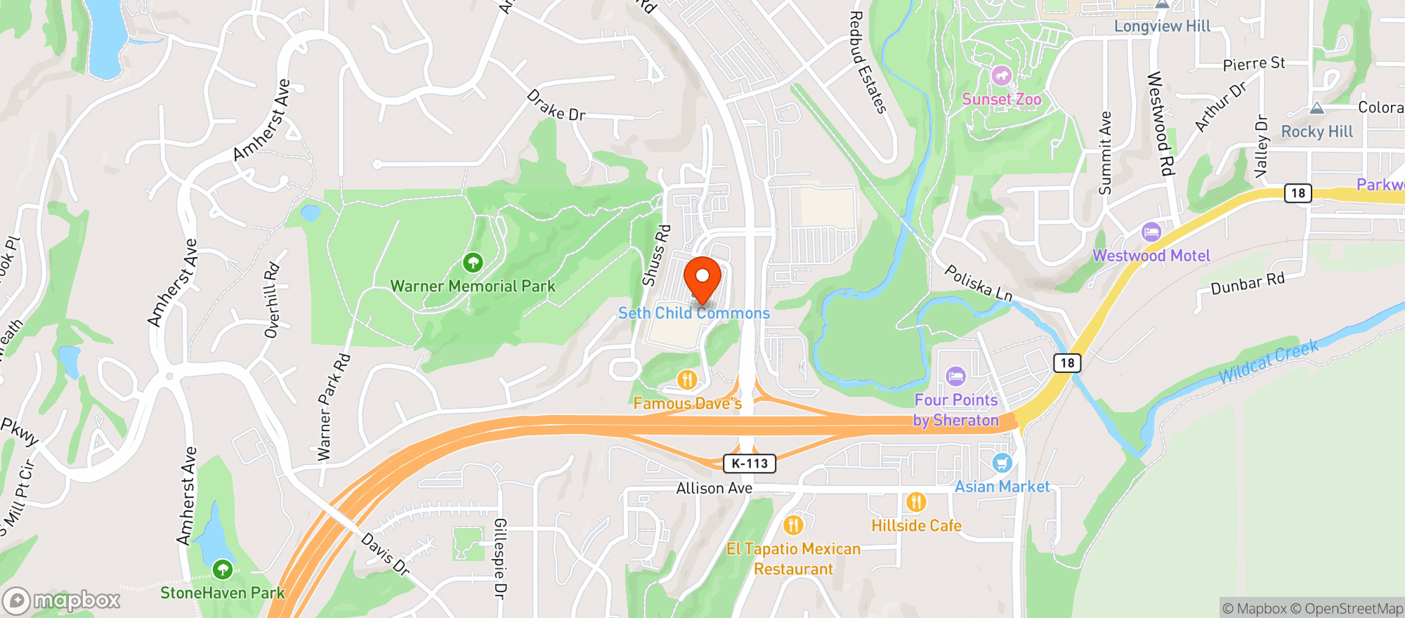 Map showing Target