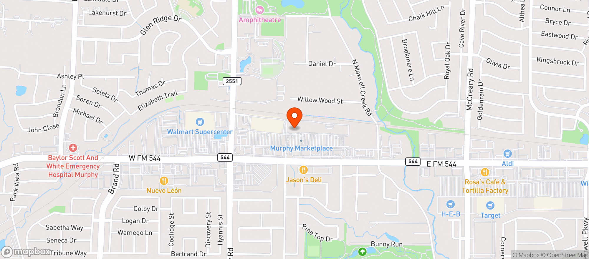 Map showing Sprouts Farmers Market