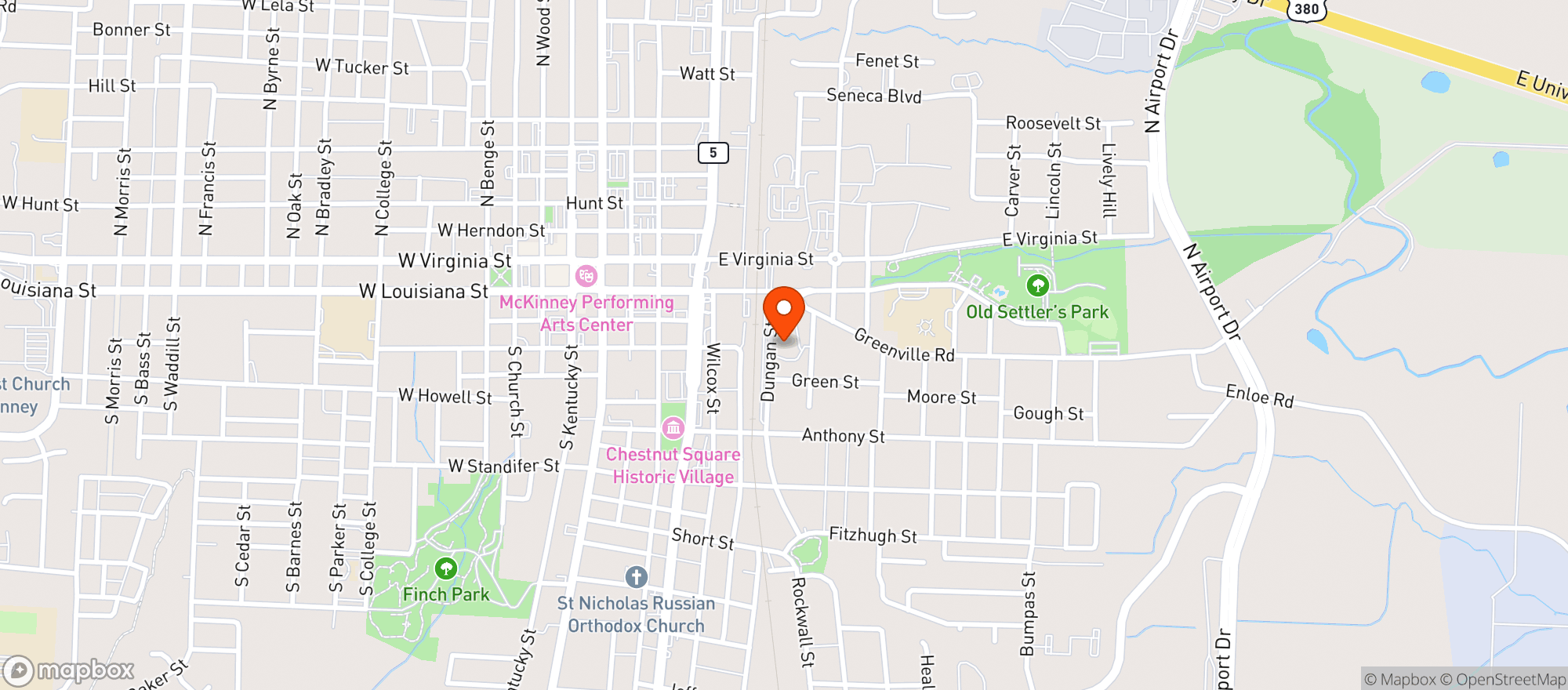 Map showing Tupps Brewery