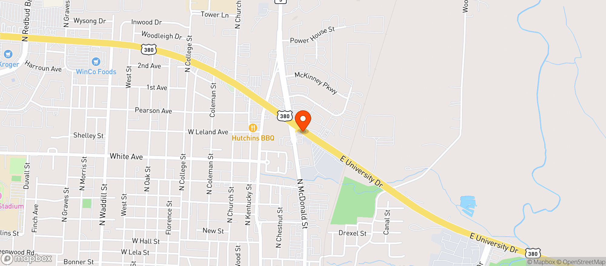 Map showing Value Mart