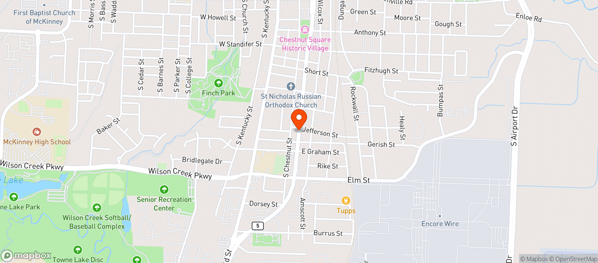 Map showing Handy Mart