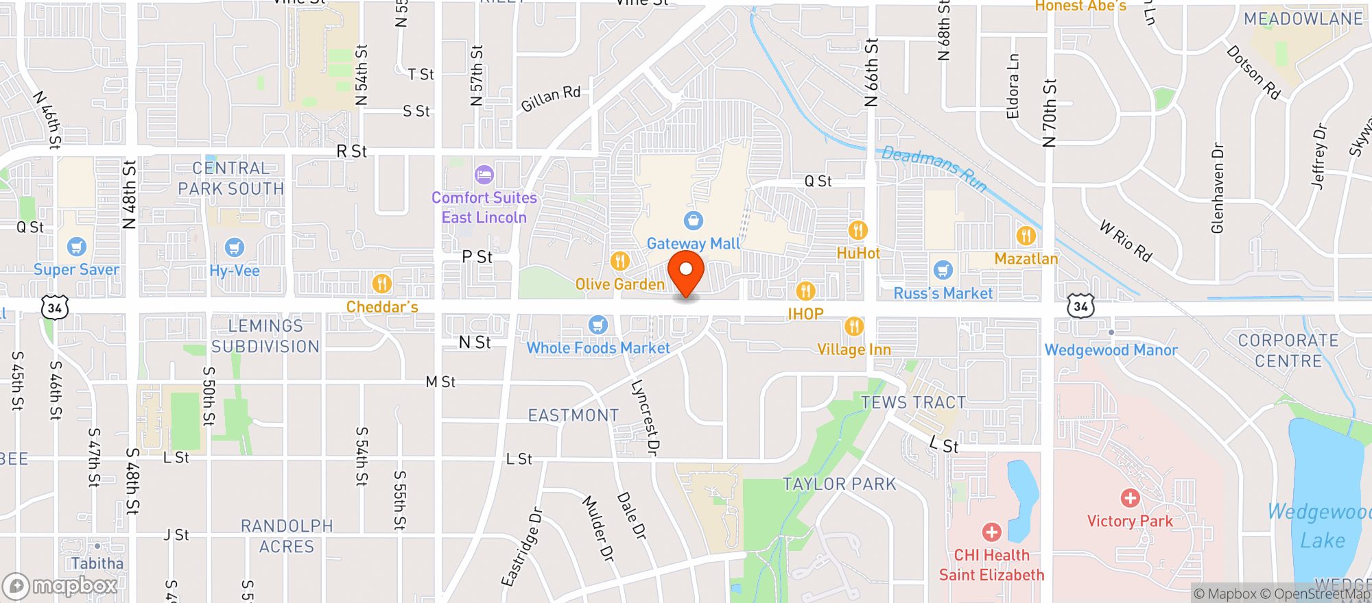 Map showing Gnc
