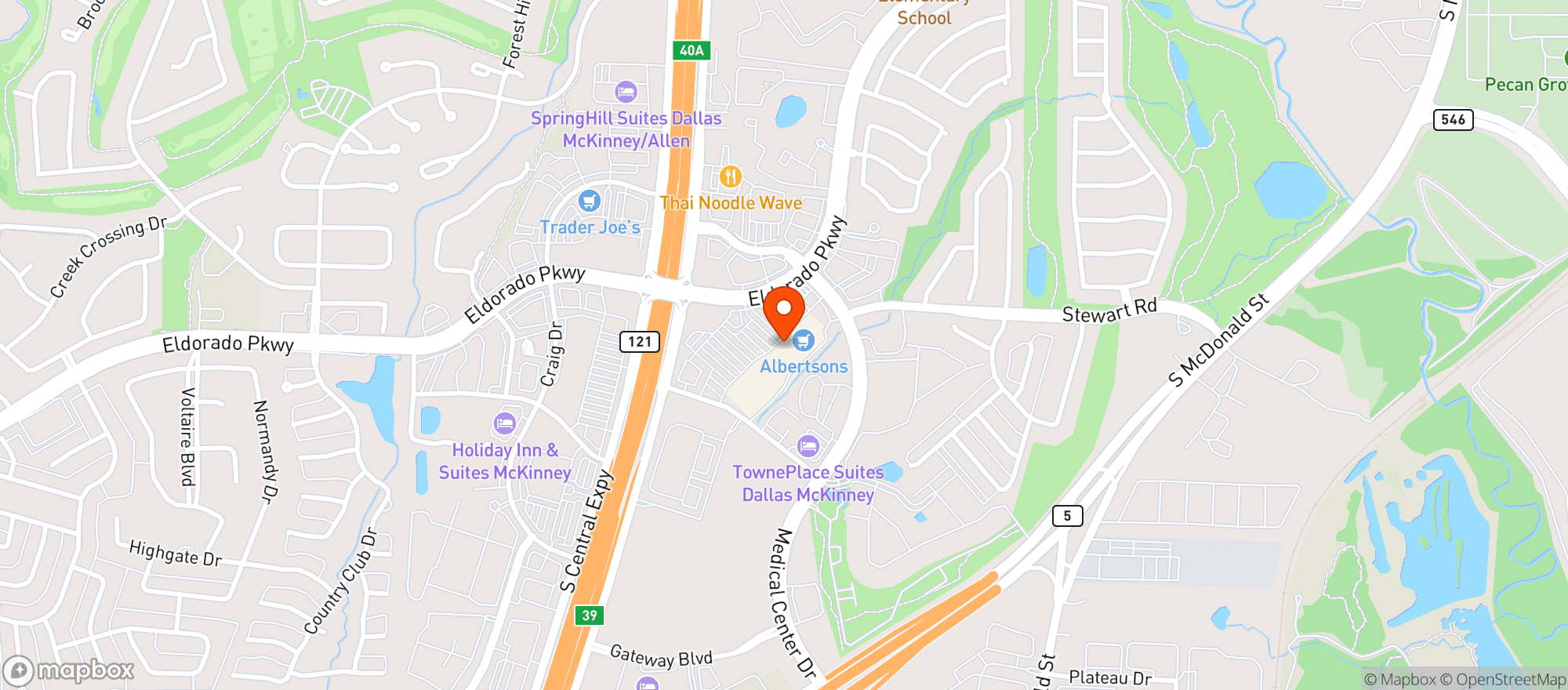 Map showing Ahana spirits LLC
