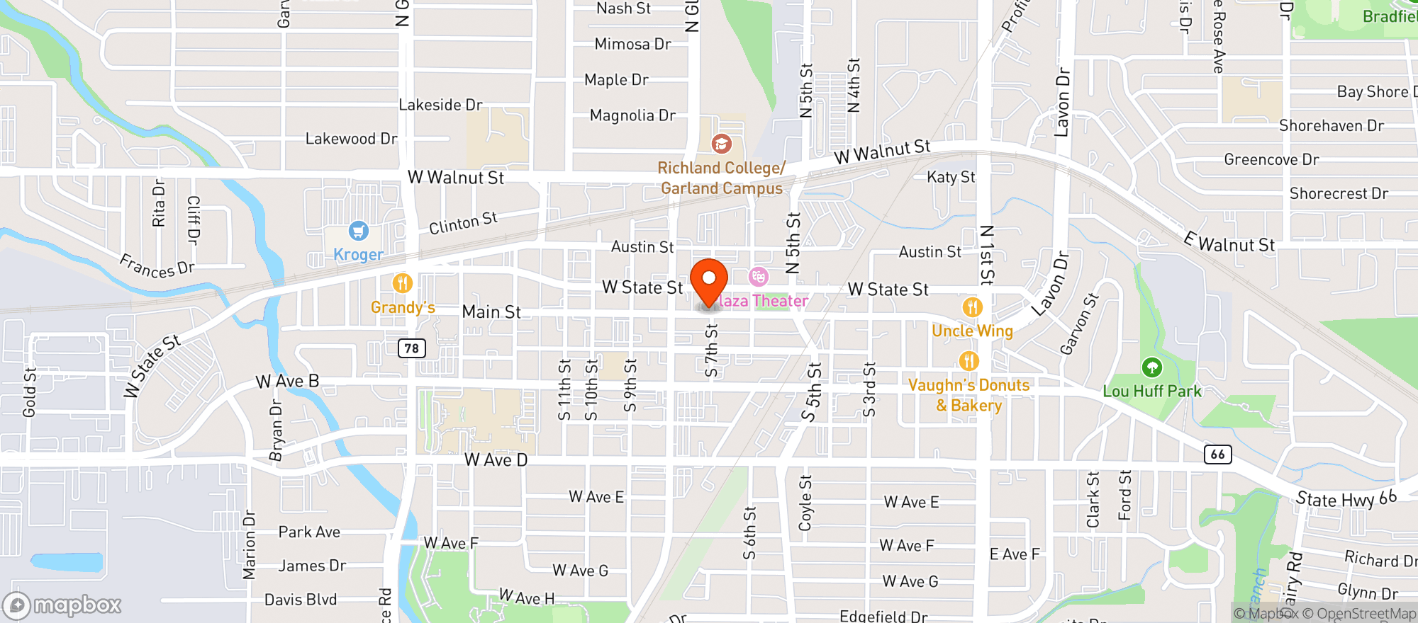 Map showing Bee Hippy