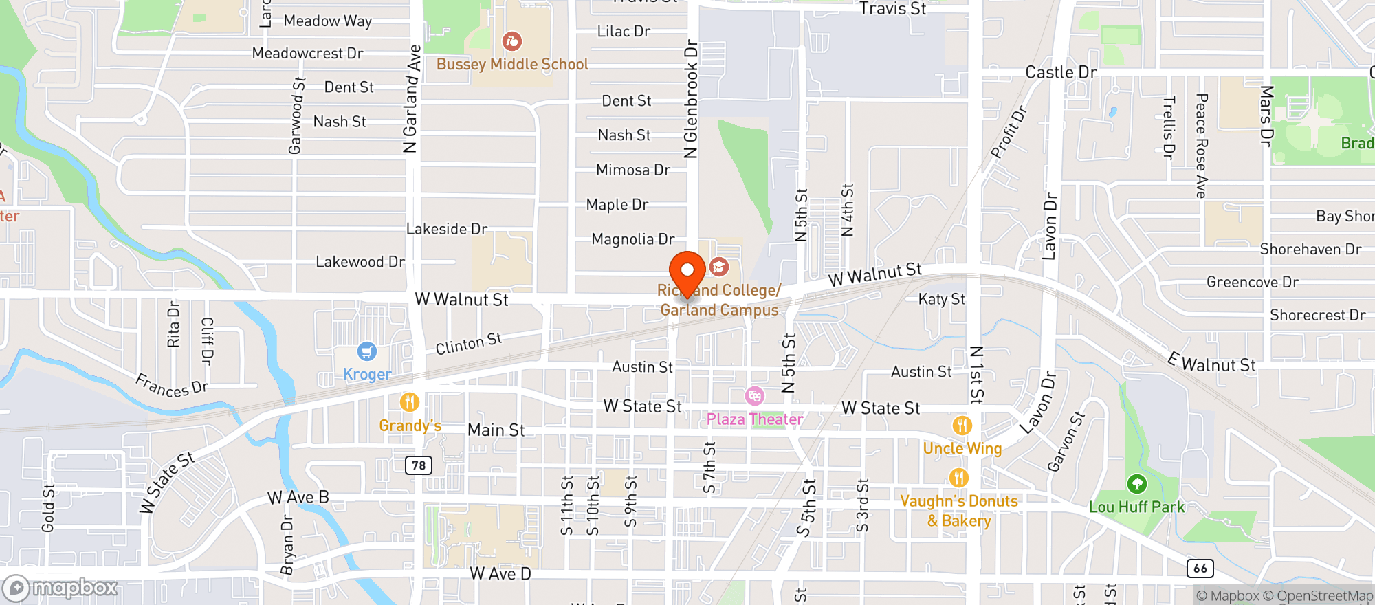 Map showing One Stop Shop