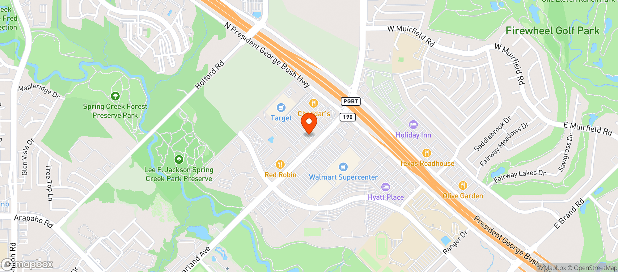 Map showing Walmart Supercenter #1055