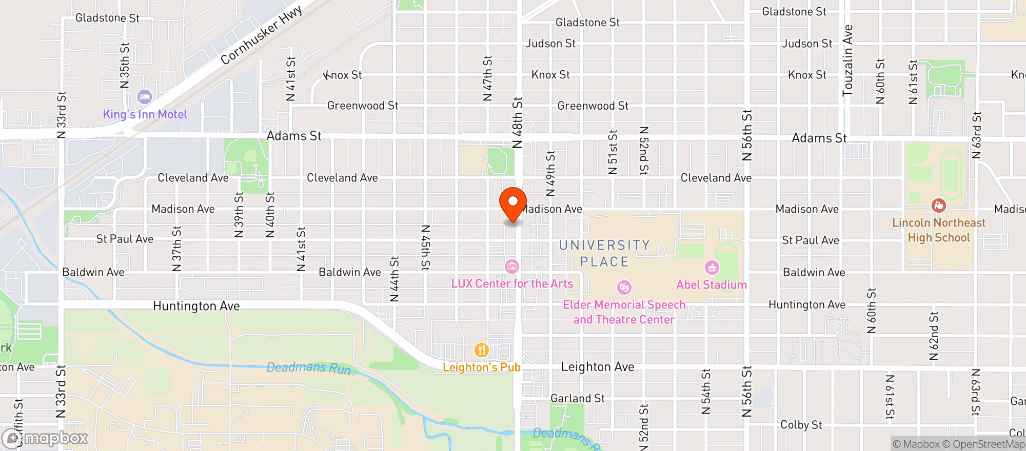 Map showing CBD Remedies NE