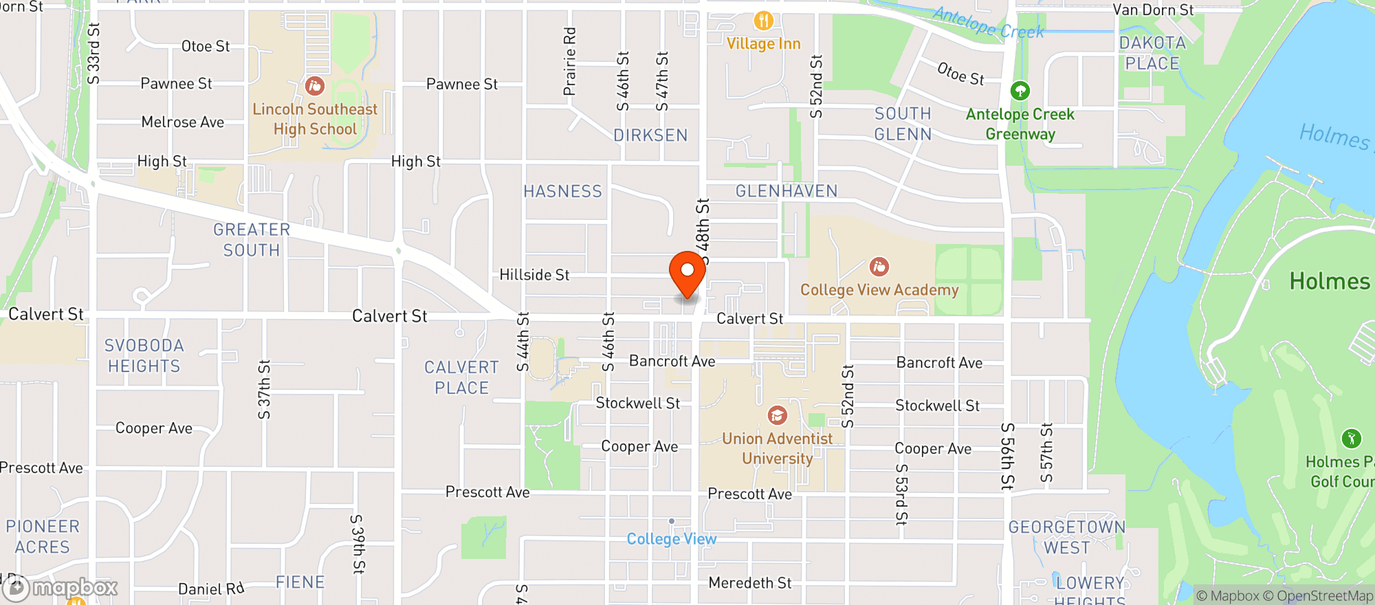 Map showing Kwik Shop #350618