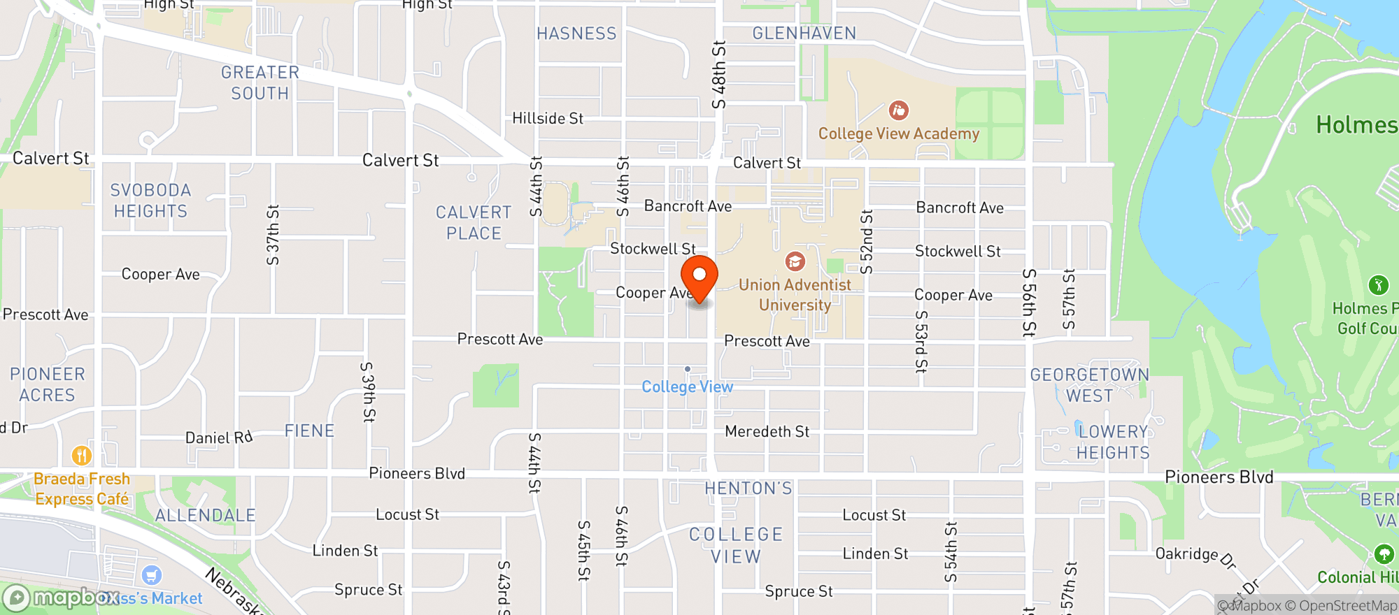 Map showing Goldenrod Grocery