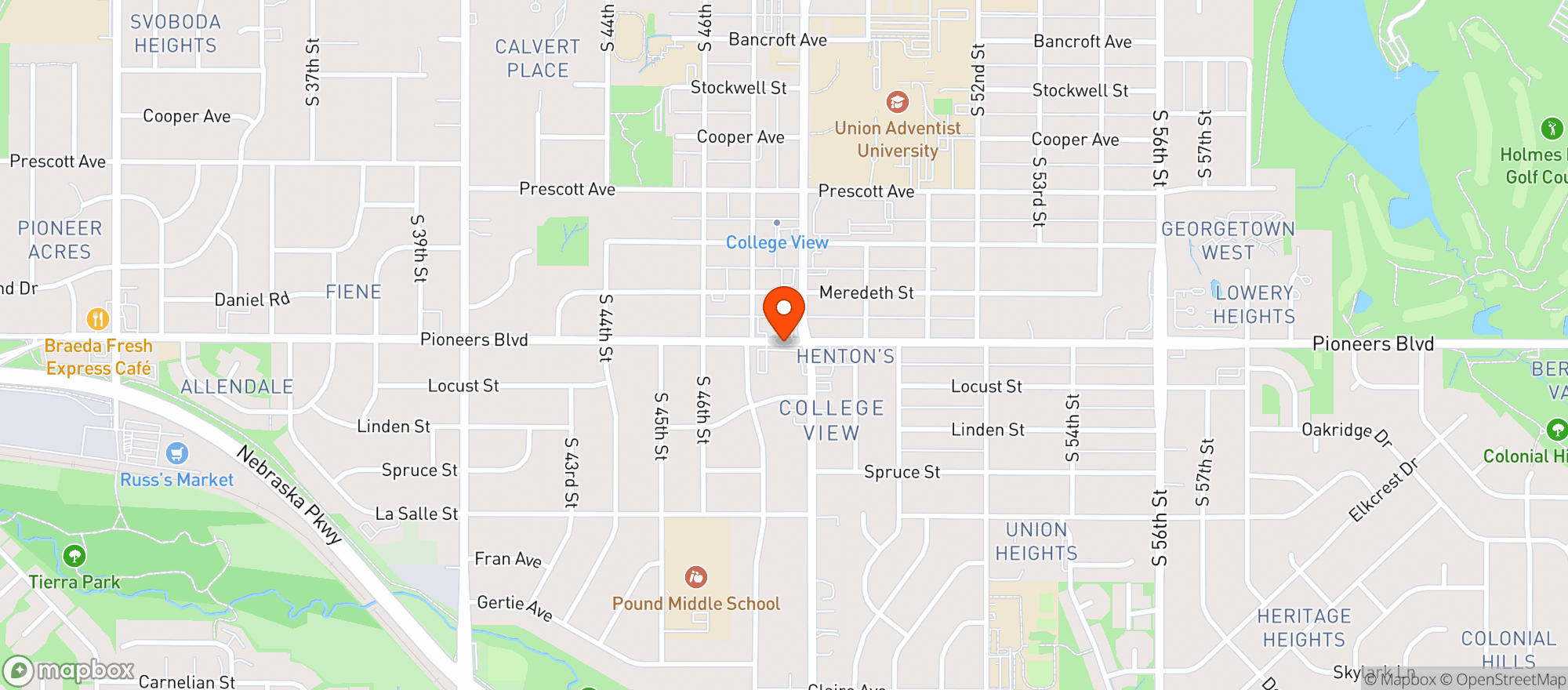 Map showing Copal Mexican Restaurant