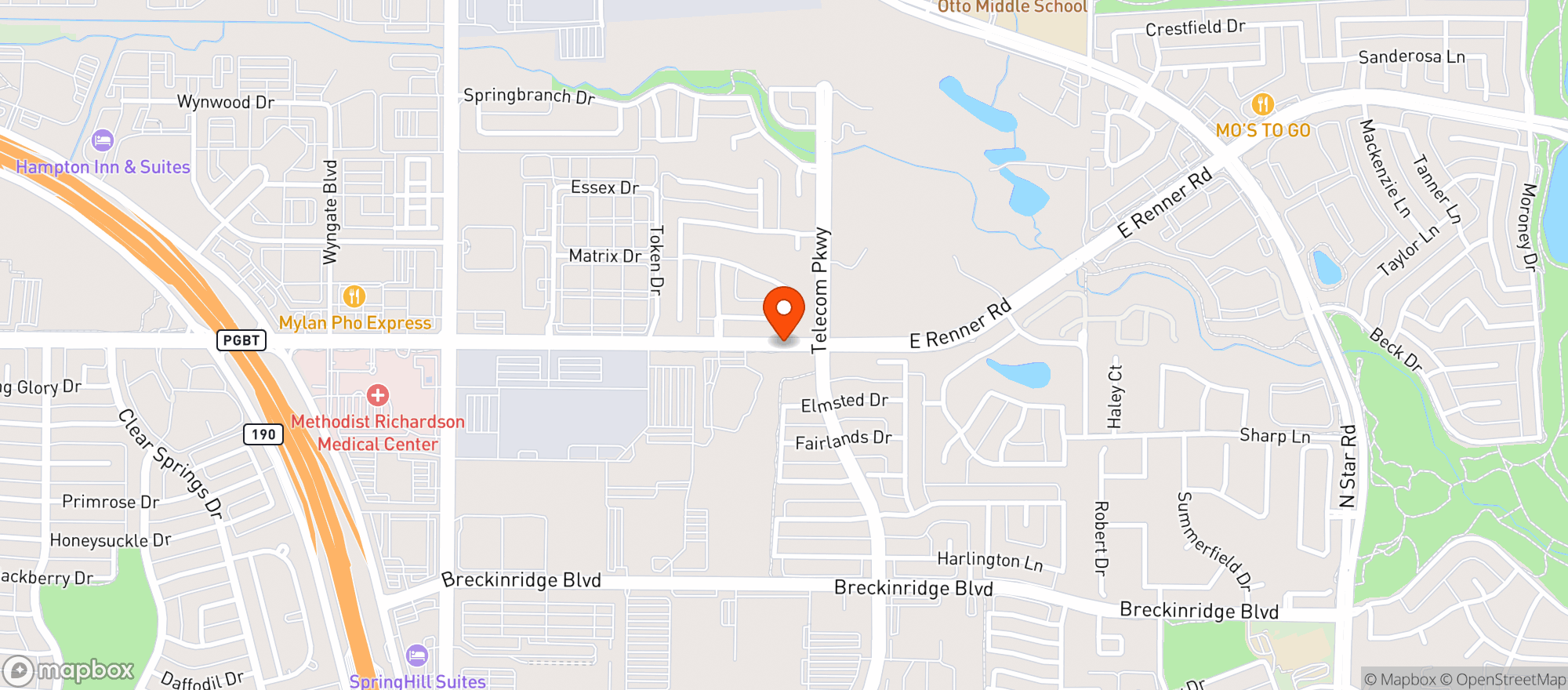 Map showing Specs Wine Spirits & Finer Foods