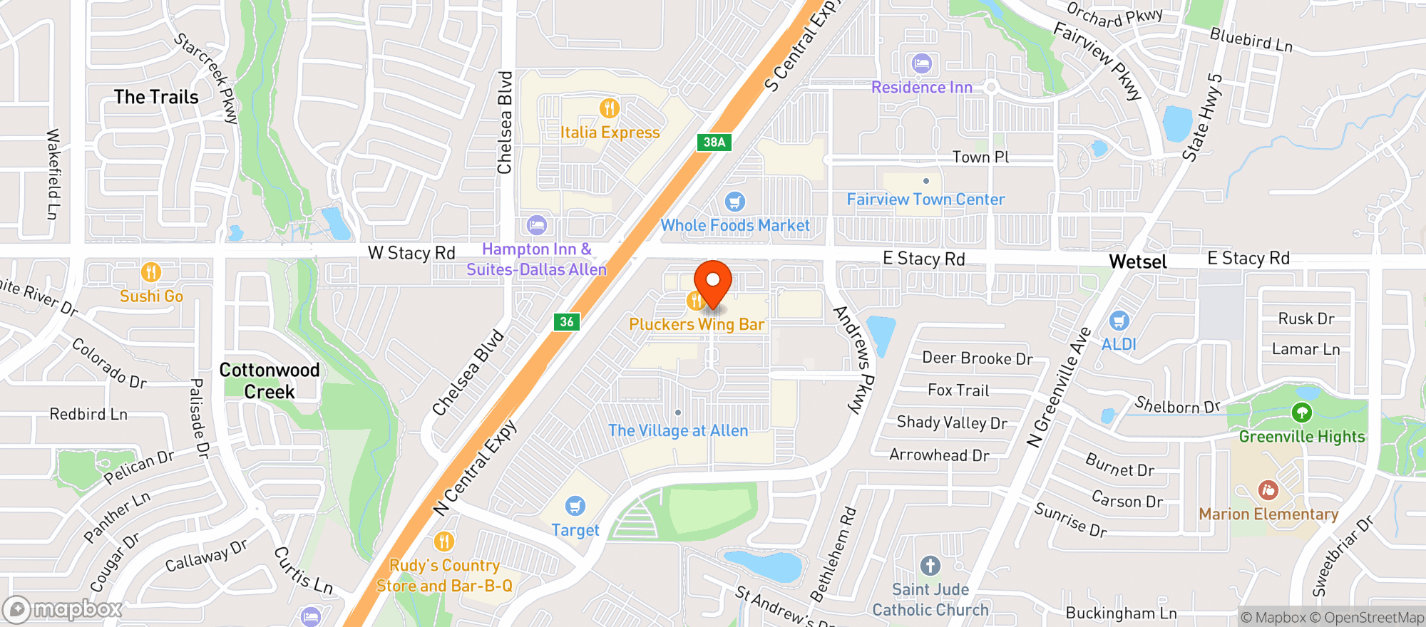Map showing Total Wine & More